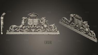 Coat of arms stl model for CNC